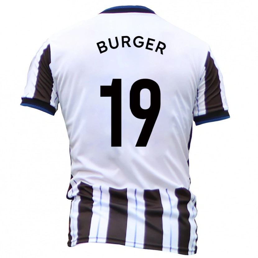 Danxen Criança Camisola Jake Burger #19 Branco Preto Alternativa 2025/26 Camisa Brasil