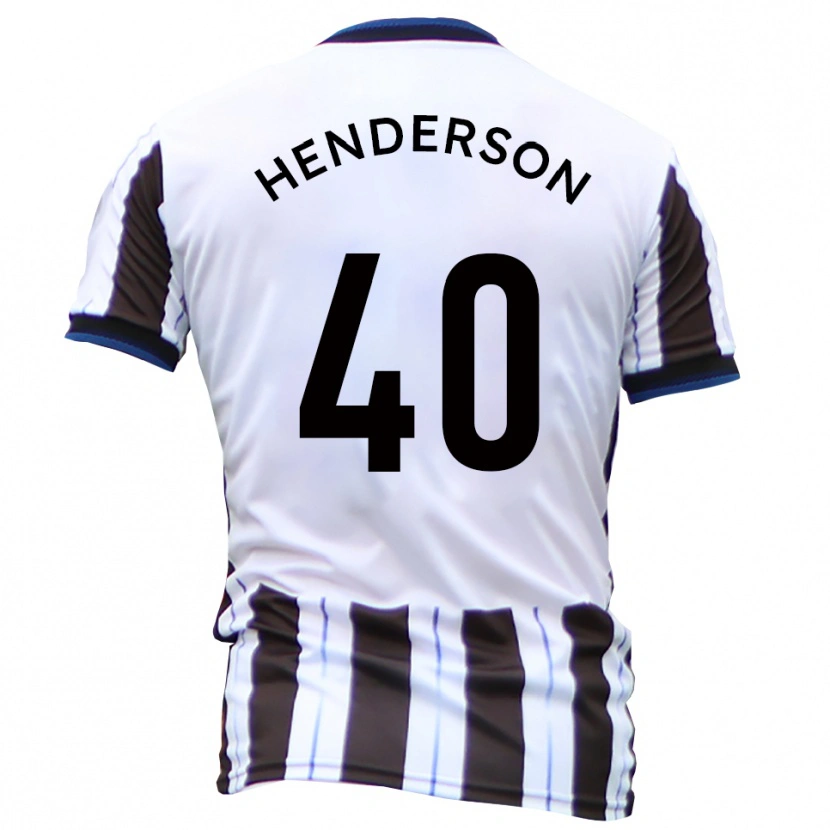 Danxen Criança Camisola Ian Henderson #40 Branco Preto Alternativa 2025/26 Camisa Brasil
