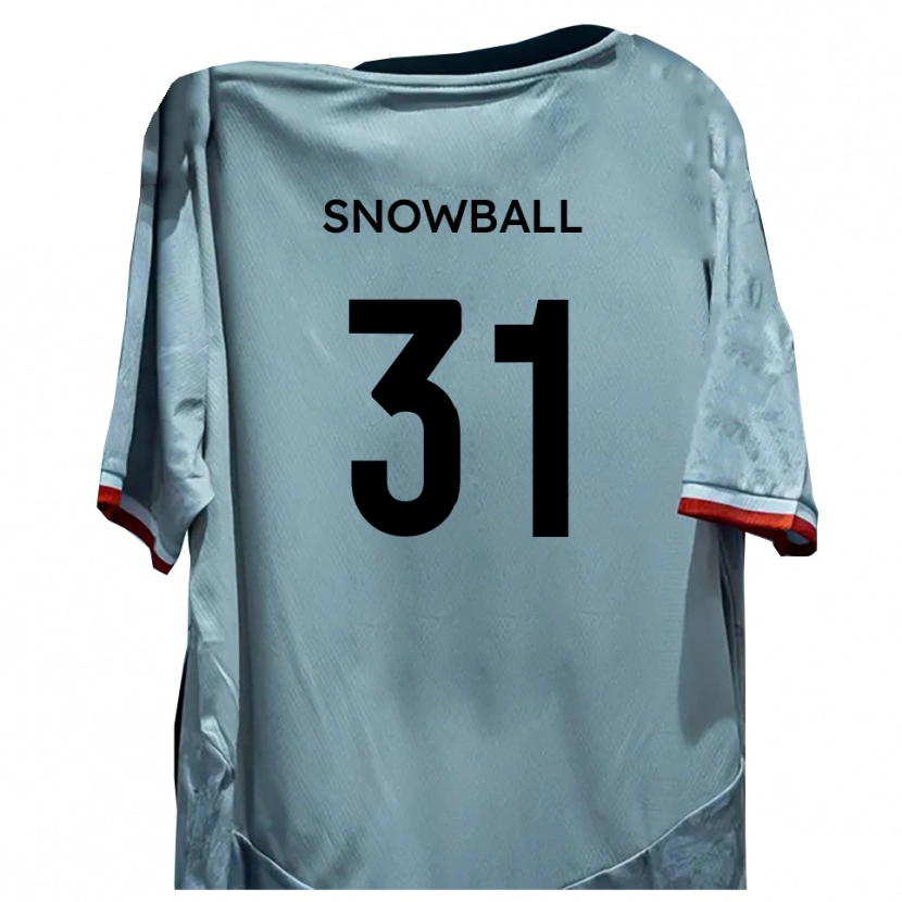 Danxen Criança Camisola Nathan Snowball #31 Branco Preto Alternativa 2025/26 Camisa Brasil