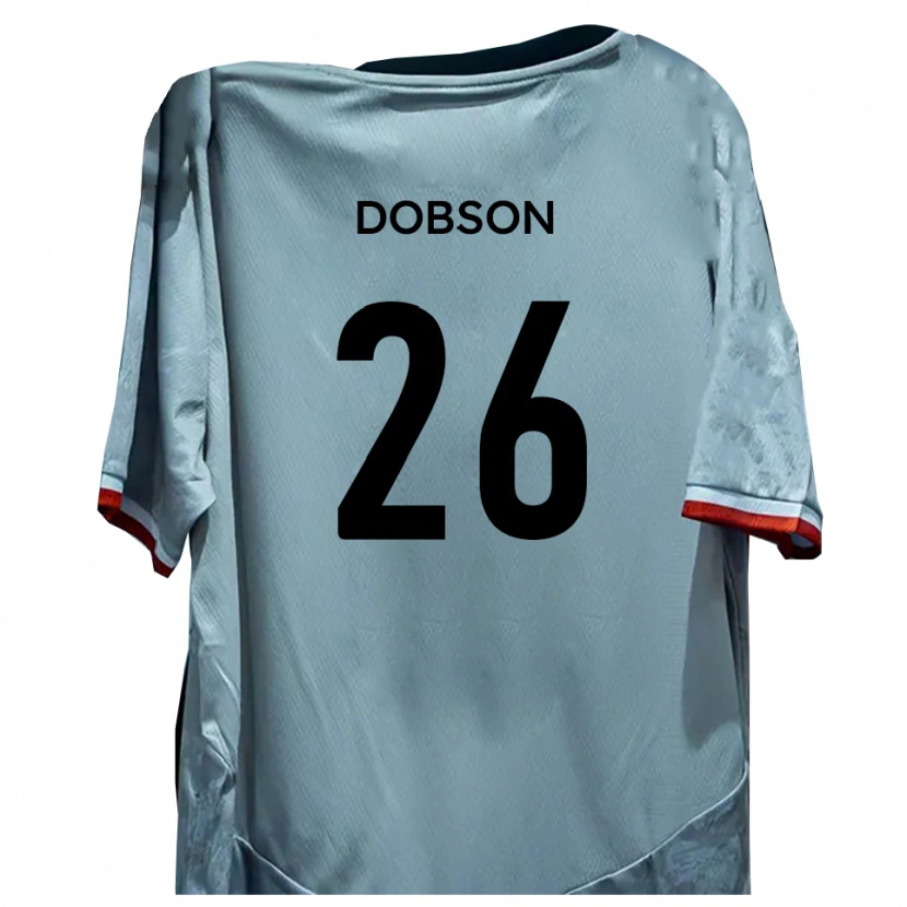 Danxen Criança Camisola Lennon Dobson #26 Branco Preto Alternativa 2025/26 Camisa Brasil