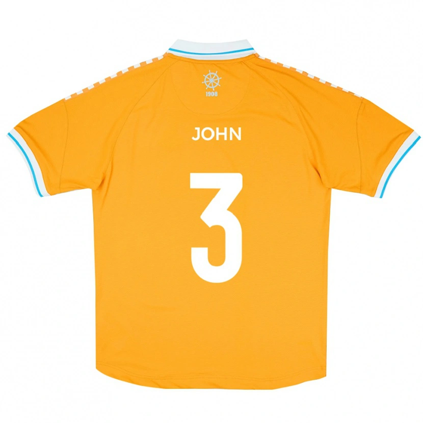 Danxen Criança Camisola Cameron John #3 Amarelo Azul Alternativa 2025/26 Camisa Brasil