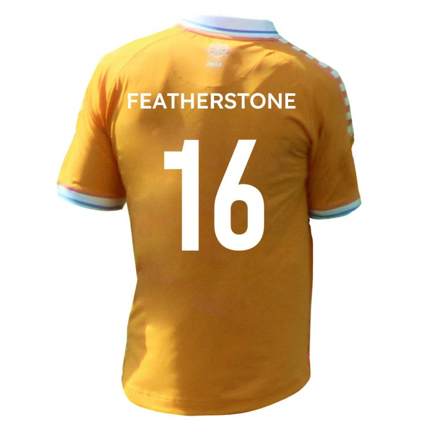 Danxen Criança Camisola Nicky Featherstone #16 Amarelo Azul Alternativa 2025/26 Camisa Brasil