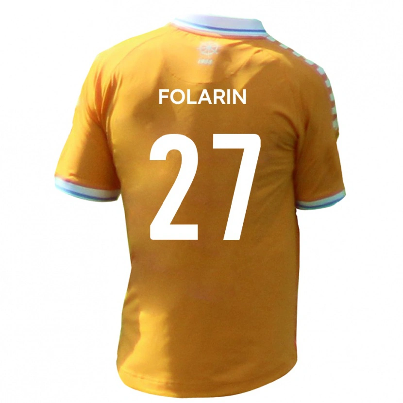 Danxen Criança Camisola Sam Folarin #27 Amarelo Azul Alternativa 2025/26 Camisa Brasil