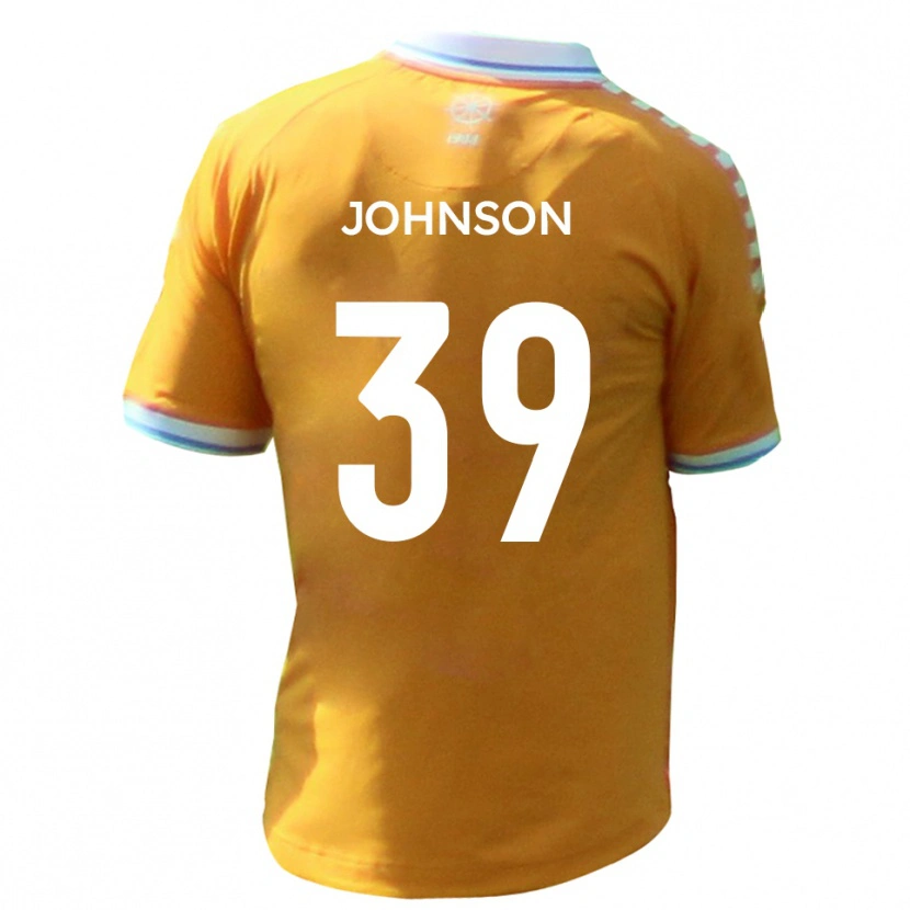 Danxen Criança Camisola Danny Johnson #39 Amarelo Azul Alternativa 2025/26 Camisa Brasil