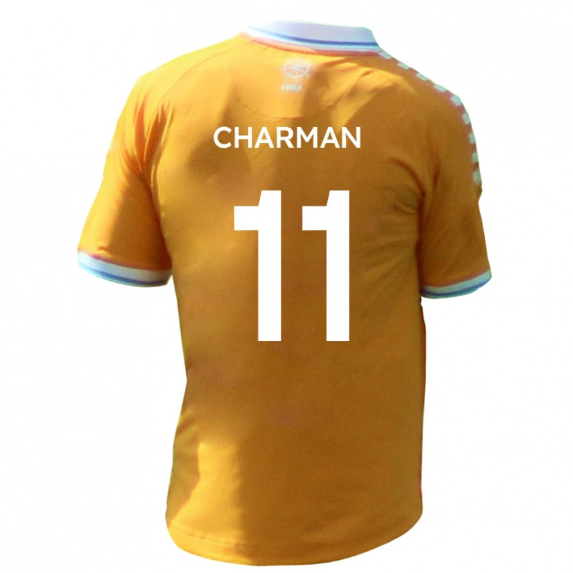 Danxen Criança Camisola Luke Charman #11 Amarelo Azul Alternativa 2025/26 Camisa Brasil