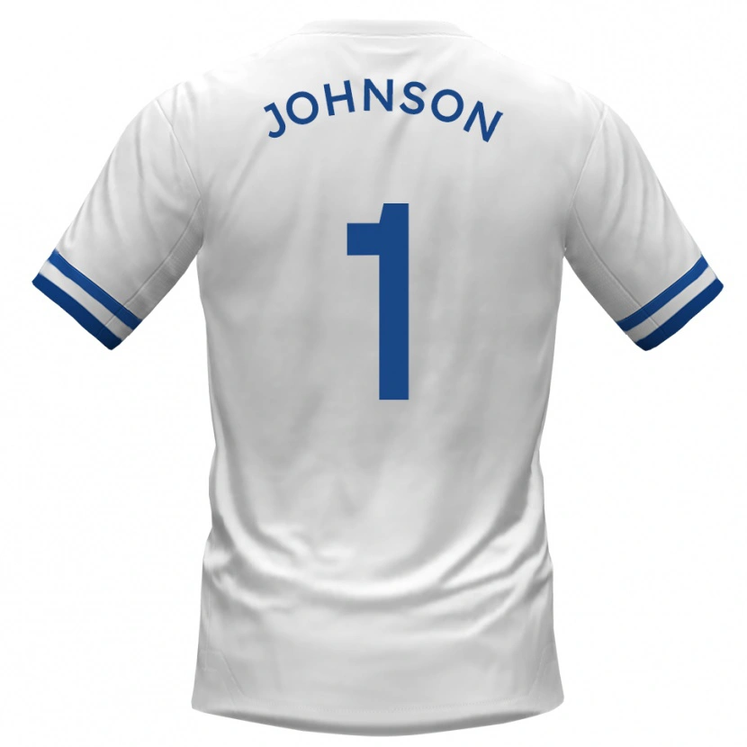 Danxen Criança Camisola Sam Johnson #1 Branco Azul Alternativa 2025/26 Camisa Brasil
