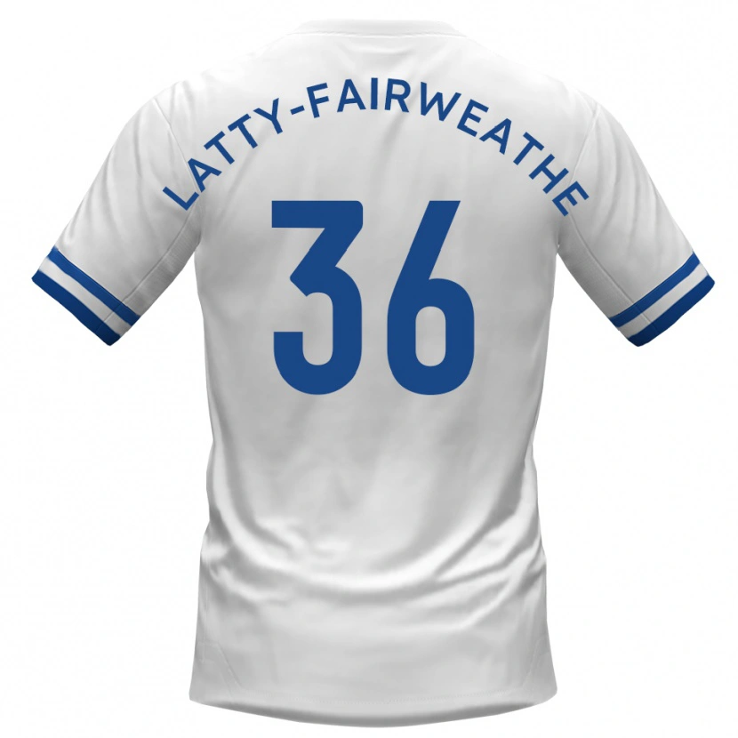 Danxen Criança Camisola Thierry Latty-Fairweather #36 Branco Azul Alternativa 2025/26 Camisa Brasil