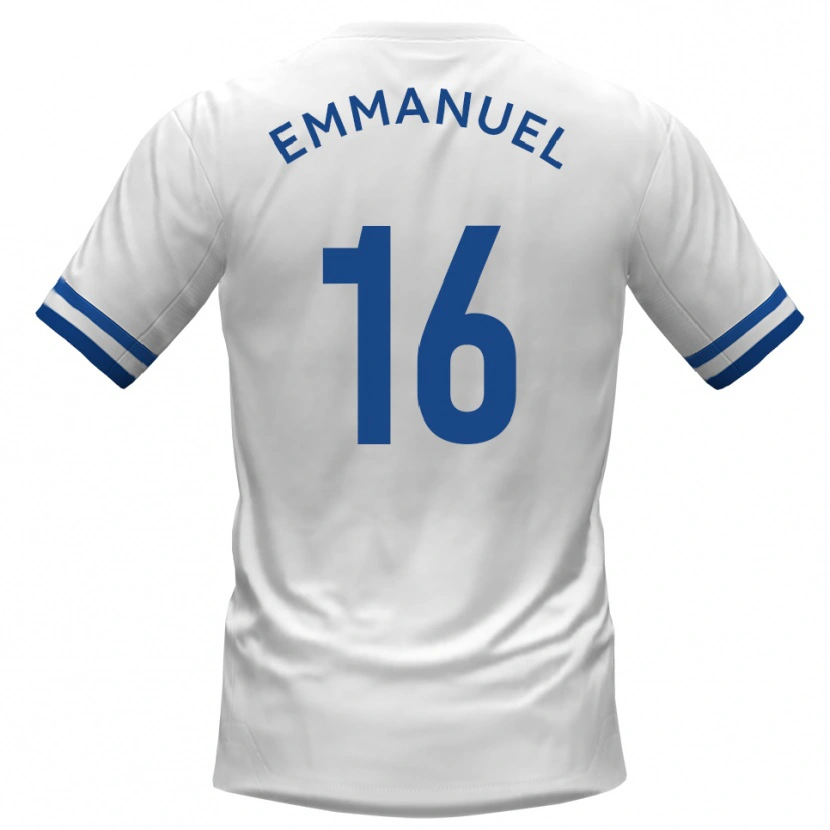 Danxen Criança Camisola Josh Emmanuel #16 Branco Azul Alternativa 2025/26 Camisa Brasil