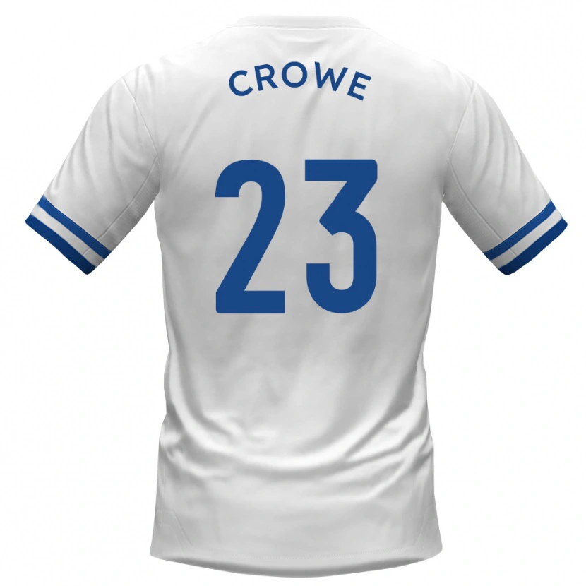 Danxen Criança Camisola Dylan Crowe #23 Branco Azul Alternativa 2025/26 Camisa Brasil