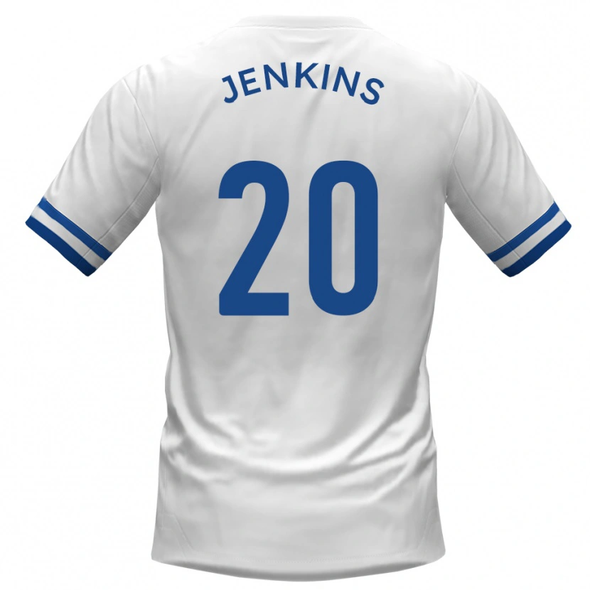 Danxen Criança Camisola Jack Jenkins #20 Branco Azul Alternativa 2025/26 Camisa Brasil