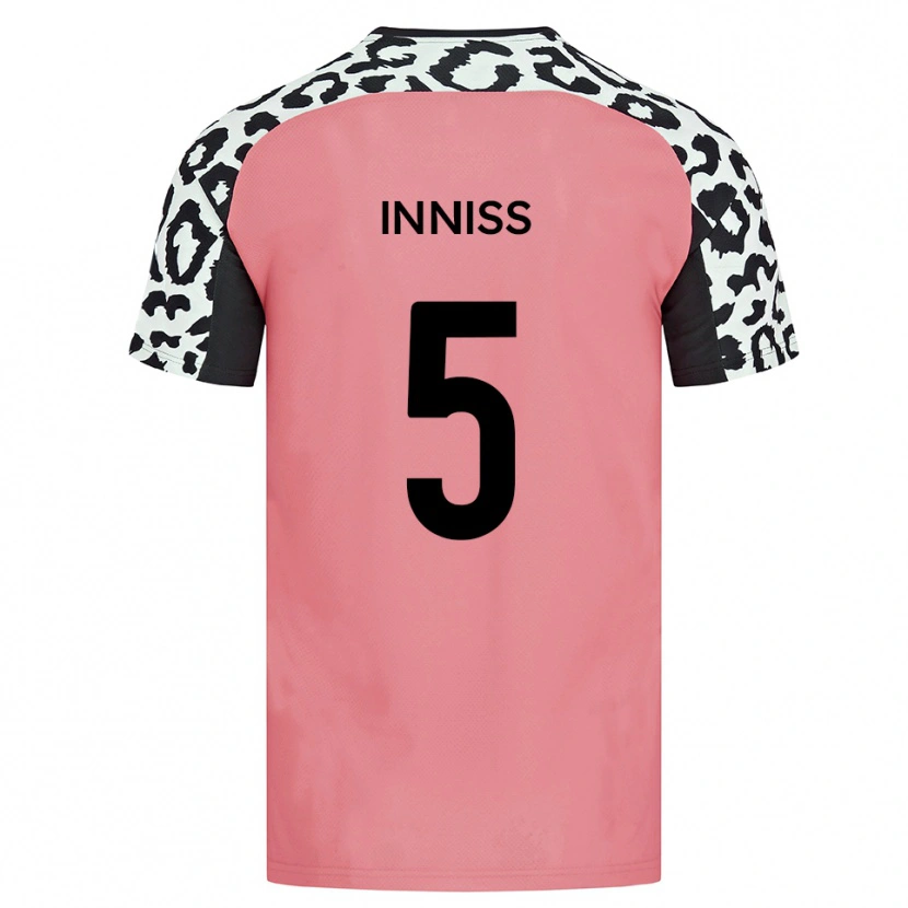 Danxen Criança Camisola Ryan Inniss #5 Rosa Preto Alternativa 2025/26 Camisa Brasil