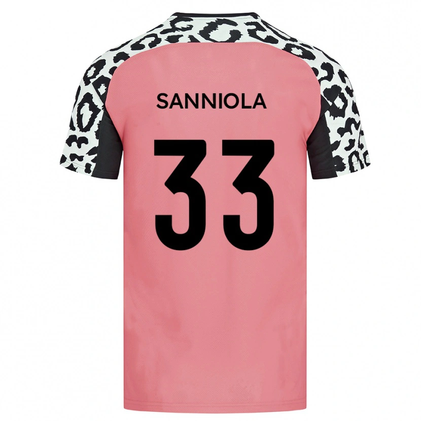 Danxen Criança Camisola Keon Sanniola #33 Rosa Preto Alternativa 2025/26 Camisa Brasil