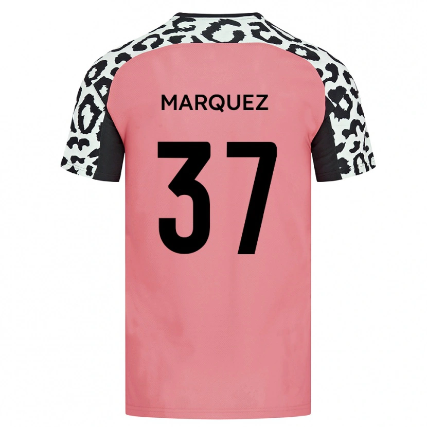 Danxen Criança Camisola Jose Marquez #37 Rosa Preto Alternativa 2025/26 Camisa Brasil