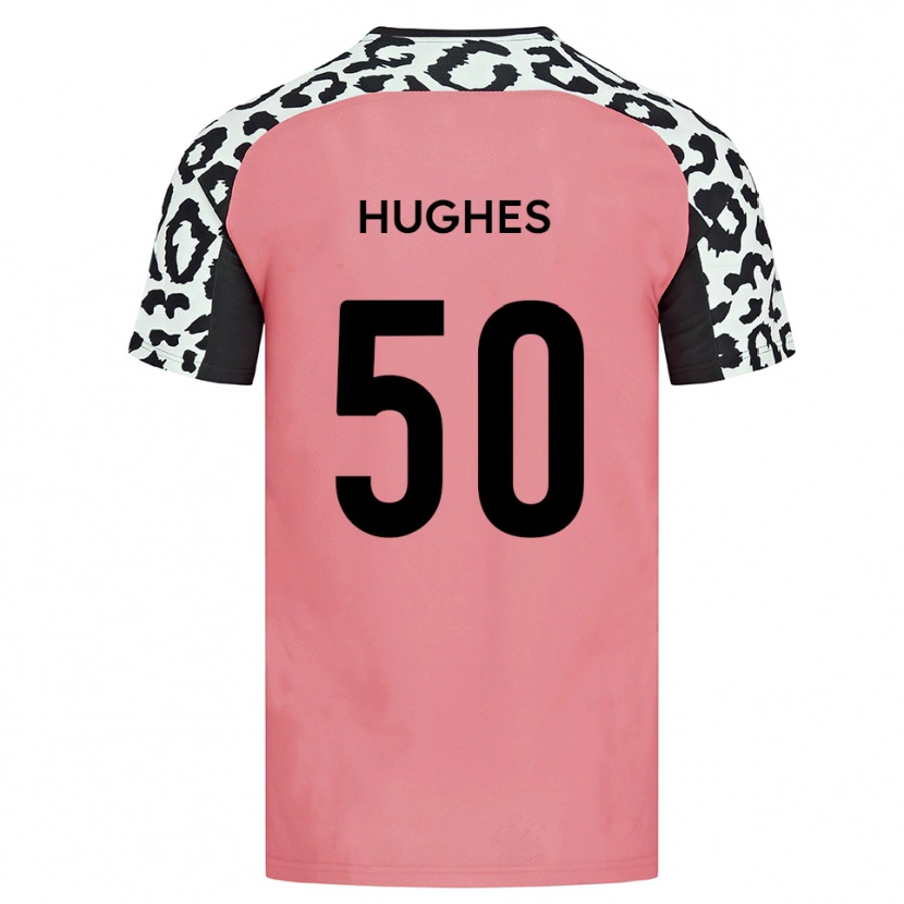 Danxen Criança Camisola Isaac Hughes #50 Rosa Preto Alternativa 2025/26 Camisa Brasil