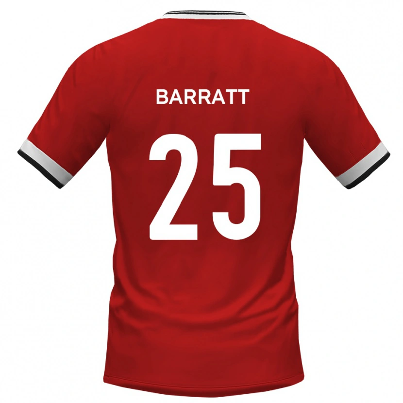 Danxen Criança Camisola Sam Barratt #25 Branco Preto Alternativa 2025/26 Camisa Brasil