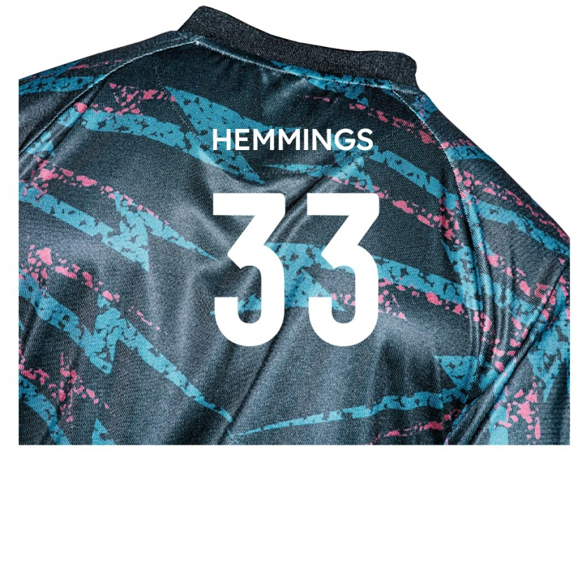 Danxen Criança Camisola Ashley Hemmings #33 Preto Azul Marinho Alternativa 2025/26 Camisa Brasil