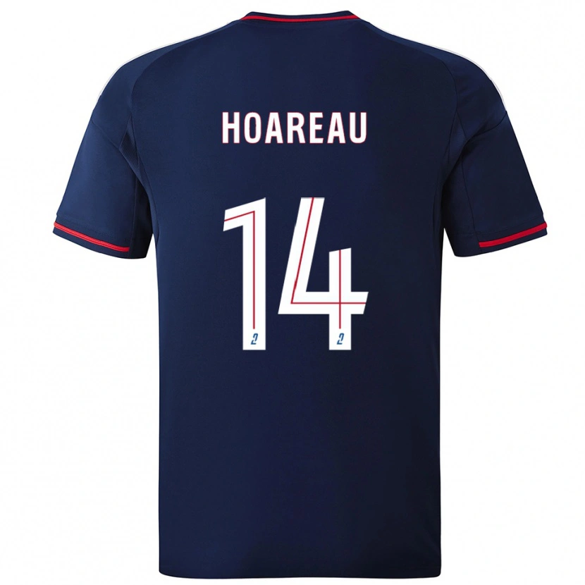 Danxen Criança Camisola Mathieu Hoareau #14 Azul Marinho Vermelho Alternativa 2025/26 Camisa Brasil