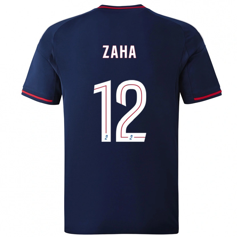 Danxen Criança Camisola Wilfried Zaha #12 Azul Marinho Vermelho Alternativa 2025/26 Camisa Brasil