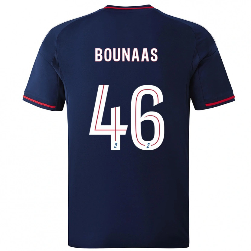 Danxen Criança Camisola Idris Bounaas #46 Azul Marinho Vermelho Alternativa 2025/26 Camisa Brasil