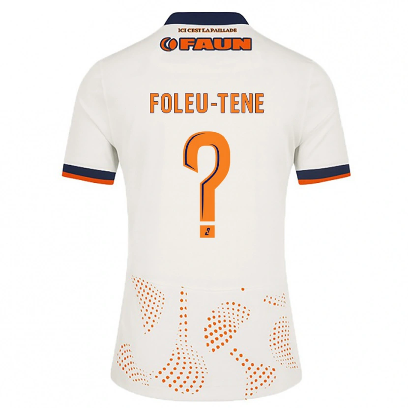 Danxen Criança Camisola Kévin Foleu-Tene #0 Branco Laranja Alternativa 2025/26 Camisa Brasil