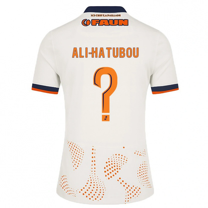 Danxen Criança Camisola Fayad Ali-Hatubou #0 Branco Laranja Alternativa 2025/26 Camisa Brasil