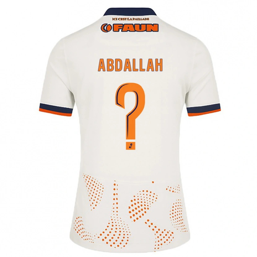 Danxen Criança Camisola Ikrame Abdallah #0 Branco Laranja Alternativa 2025/26 Camisa Brasil