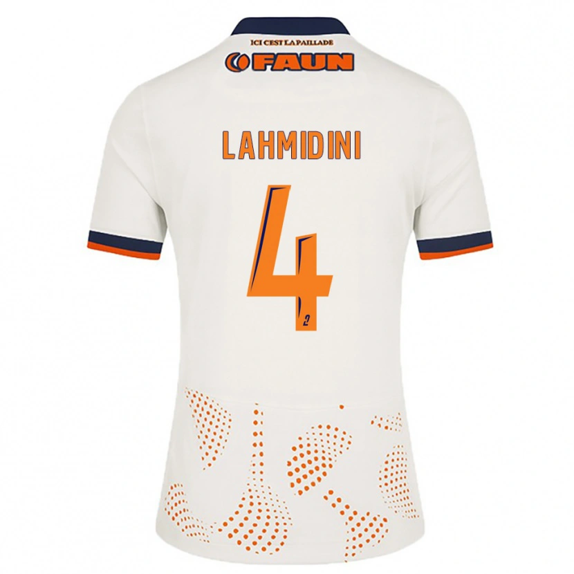Danxen Criança Camisola Marouan Lahmidini #4 Branco Laranja Alternativa 2025/26 Camisa Brasil