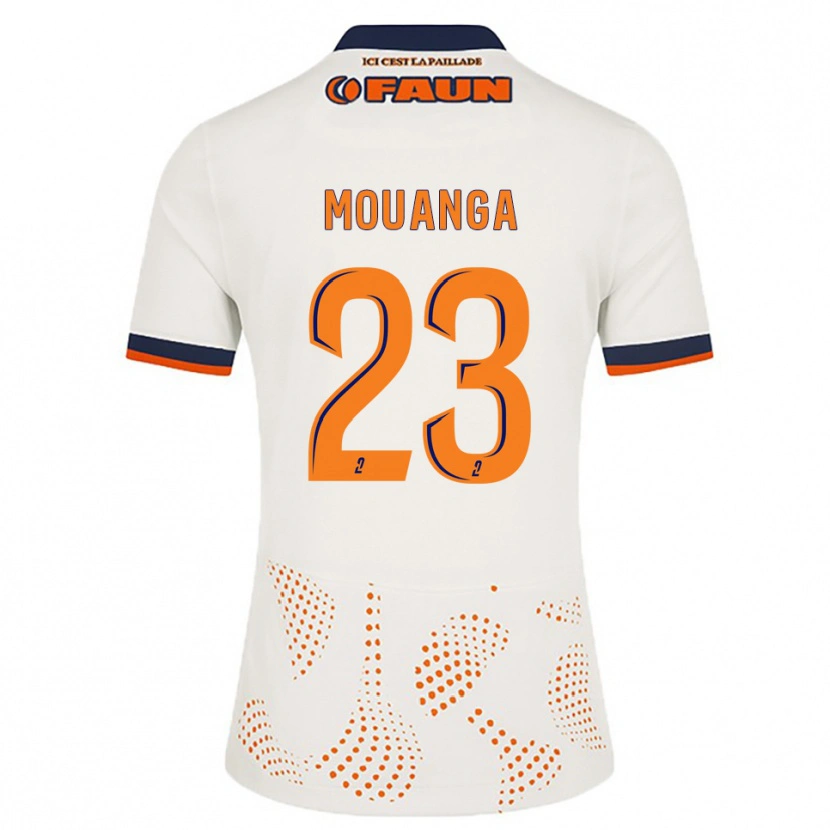 Danxen Criança Camisola Yaël Mouanga #23 Branco Laranja Alternativa 2025/26 Camisa Brasil