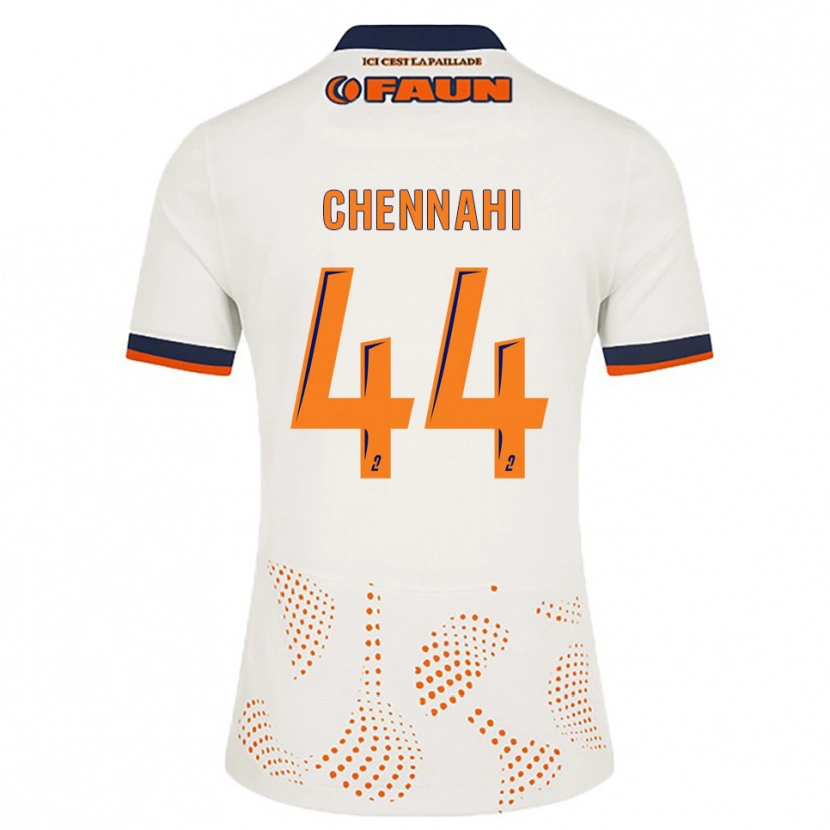 Danxen Criança Camisola Théo Chennahi #44 Branco Laranja Alternativa 2025/26 Camisa Brasil