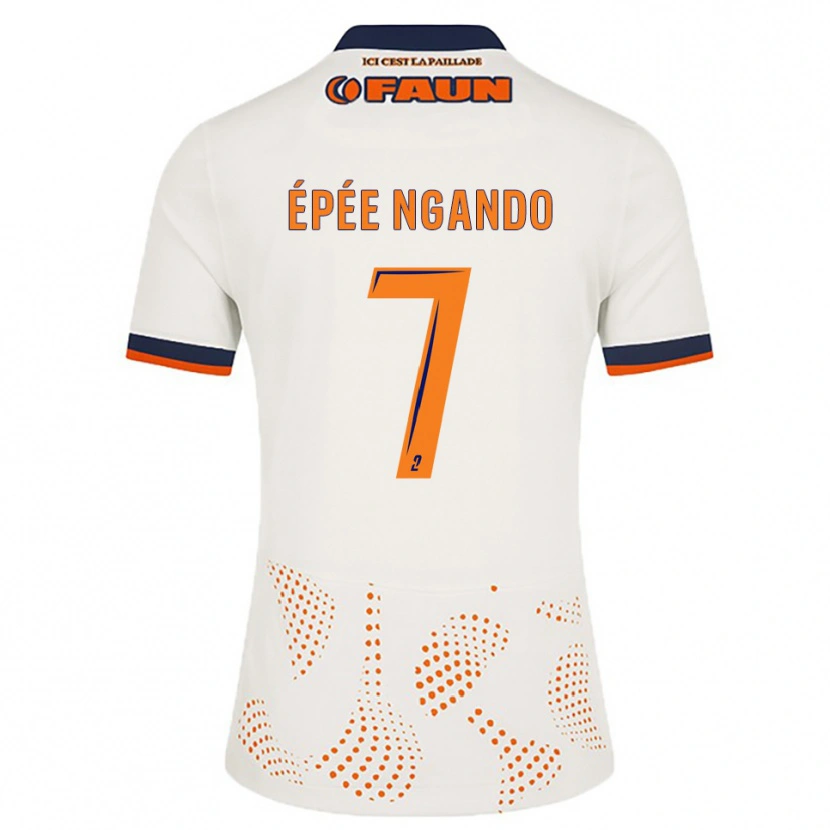 Danxen Criança Camisola Pierre Épée Ngando #7 Branco Laranja Alternativa 2025/26 Camisa Brasil