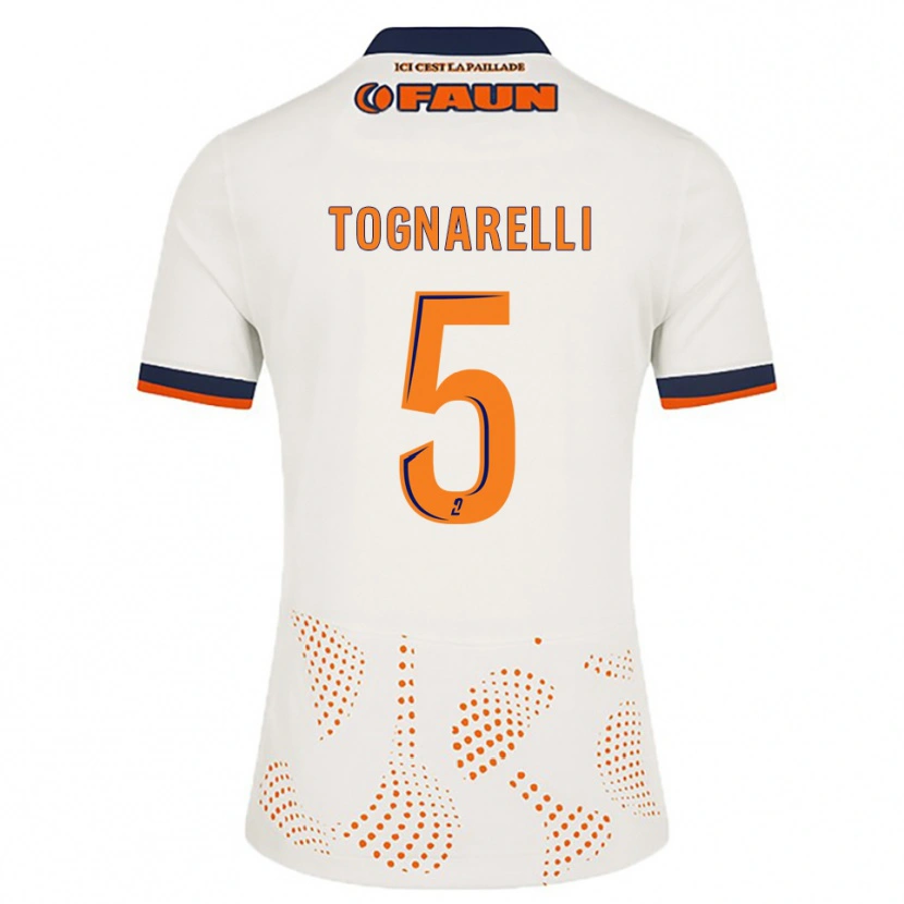 Danxen Criança Camisola Angelo Tognarelli #5 Branco Laranja Alternativa 2025/26 Camisa Brasil