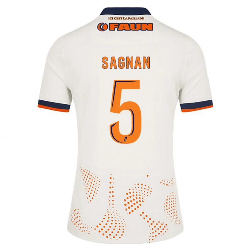 Danxen Criança Camisola Modibo Sagnan #5 Branco Laranja Alternativa 2025/26 Camisa Brasil
