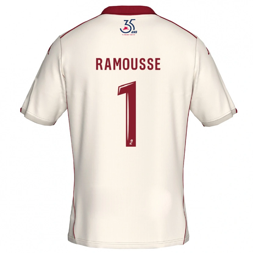 Danxen Criança Camisola Théo Ramousse #1 Branco Vinho Alternativa 2025/26 Camisa Brasil