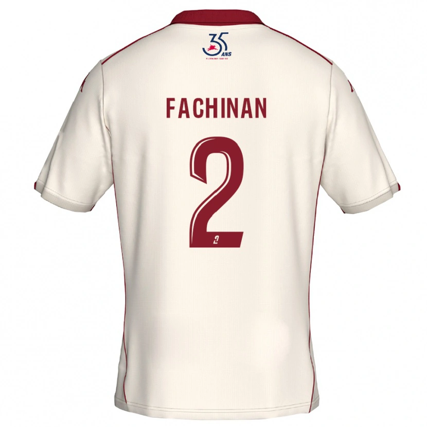 Danxen Criança Camisola Léa Fachinan #2 Branco Vinho Alternativa 2025/26 Camisa Brasil