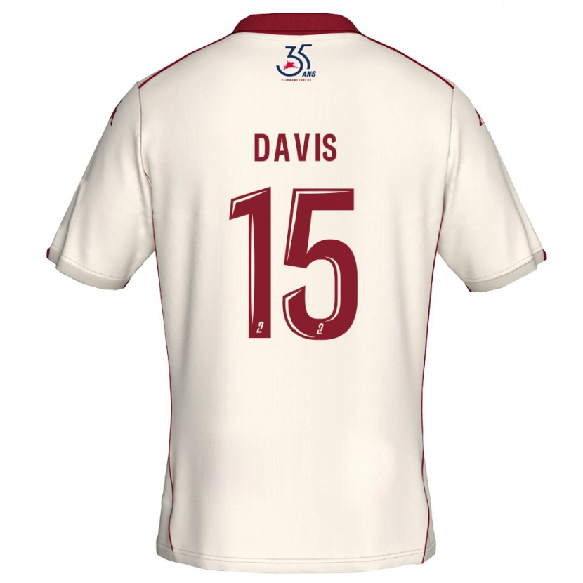 Danxen Criança Camisola Matthew Davis #15 Branco Vinho Alternativa 2025/26 Camisa Brasil