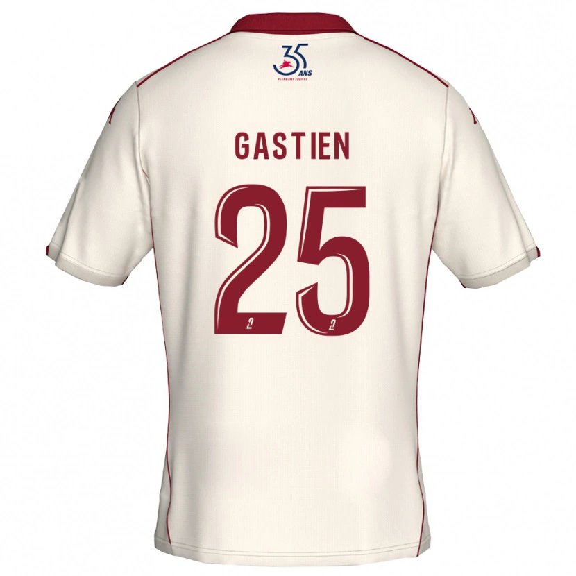 Danxen Criança Camisola Johan Gastien #25 Branco Vinho Alternativa 2025/26 Camisa Brasil