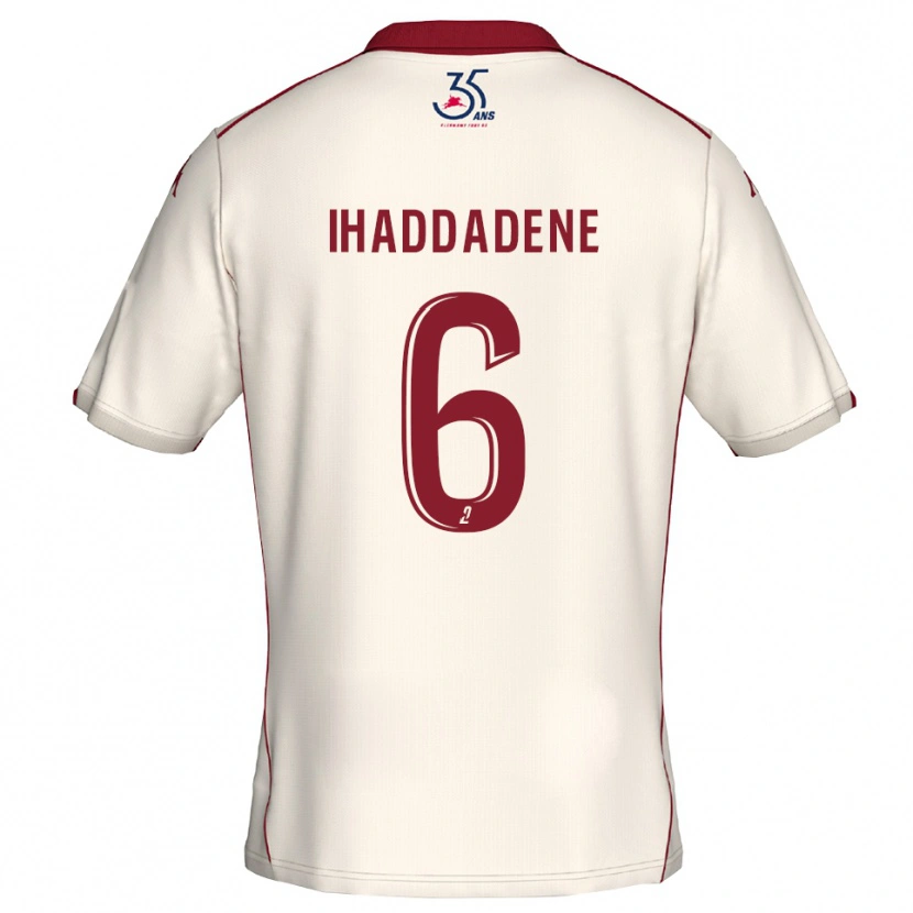 Danxen Criança Camisola Ilan Ihaddadene #6 Branco Vinho Alternativa 2025/26 Camisa Brasil