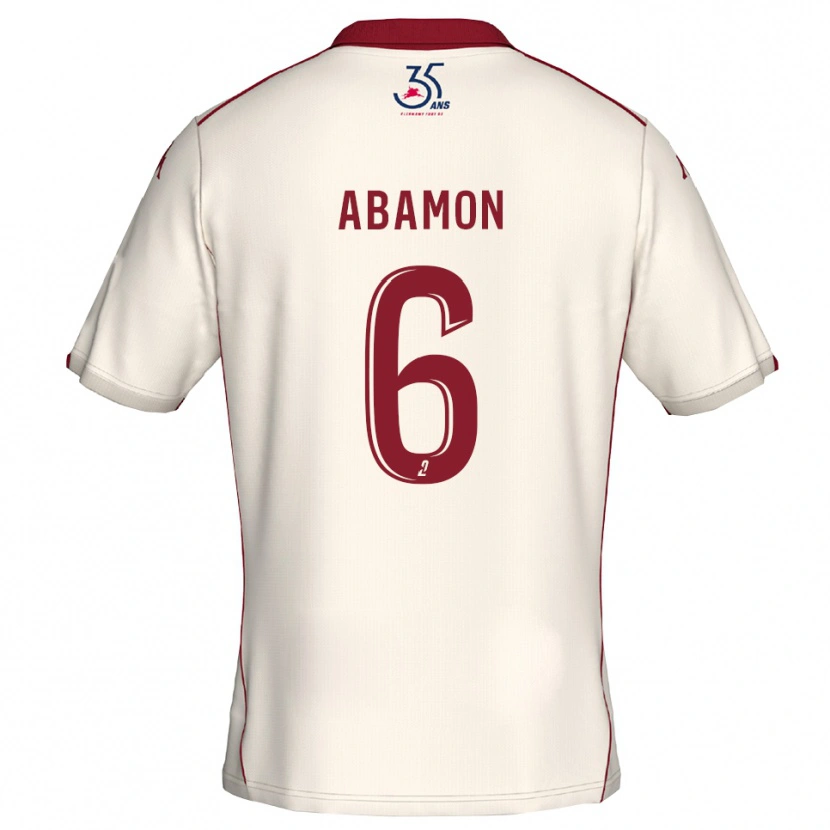 Danxen Criança Camisola Noélie Abamon #6 Branco Vinho Alternativa 2025/26 Camisa Brasil