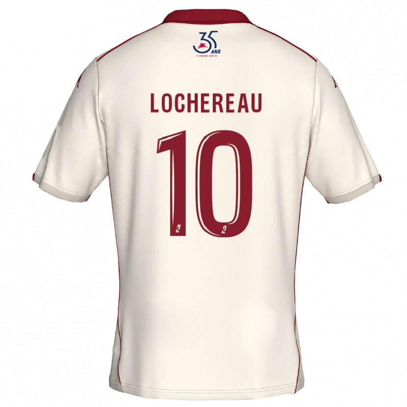 Danxen Criança Camisola Yad Lochereau #10 Branco Vinho Alternativa 2025/26 Camisa Brasil