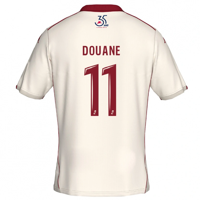 Danxen Criança Camisola Maïdine Douane #11 Branco Vinho Alternativa 2025/26 Camisa Brasil