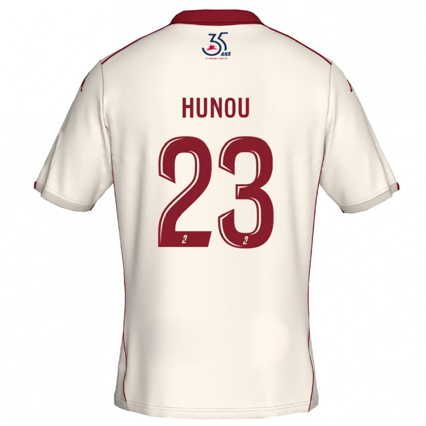 Danxen Criança Camisola Adrien Hunou #23 Branco Vinho Alternativa 2025/26 Camisa Brasil
