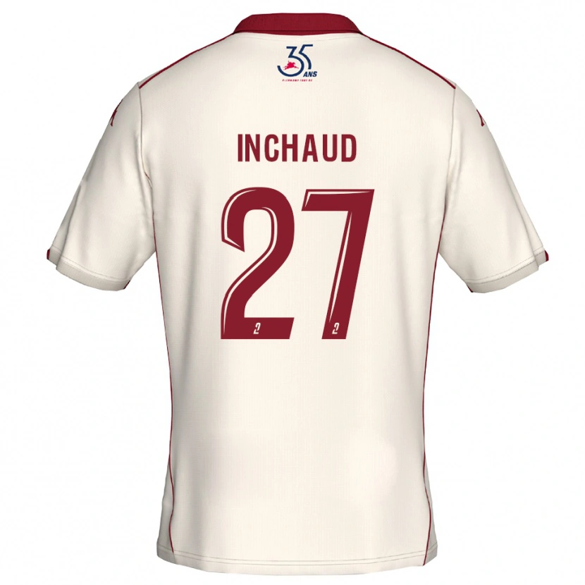 Danxen Criança Camisola Marks Inchaud #27 Branco Vinho Alternativa 2025/26 Camisa Brasil