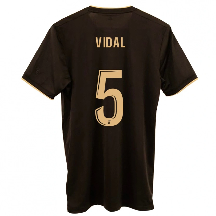 Danxen Criança Camisola Clément Vidal #5 Azul Vermelho Alternativa 2025/26 Camisa Brasil