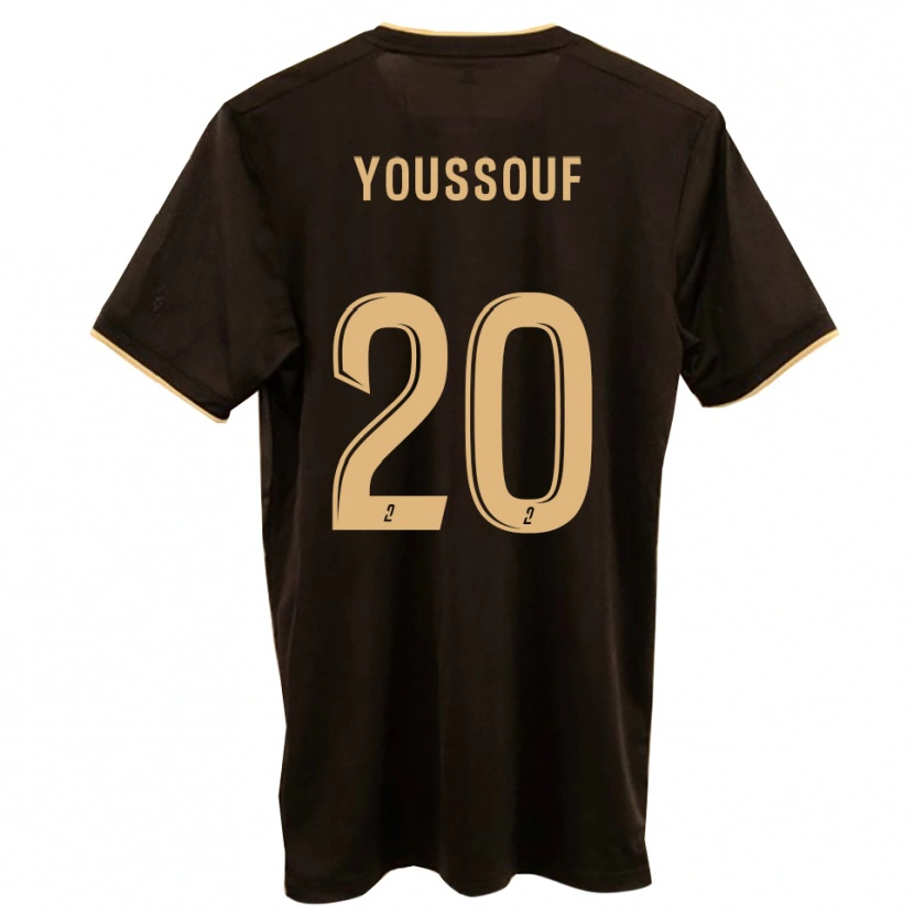 Danxen Criança Camisola Mohamed Youssouf #20 Azul Vermelho Alternativa 2025/26 Camisa Brasil