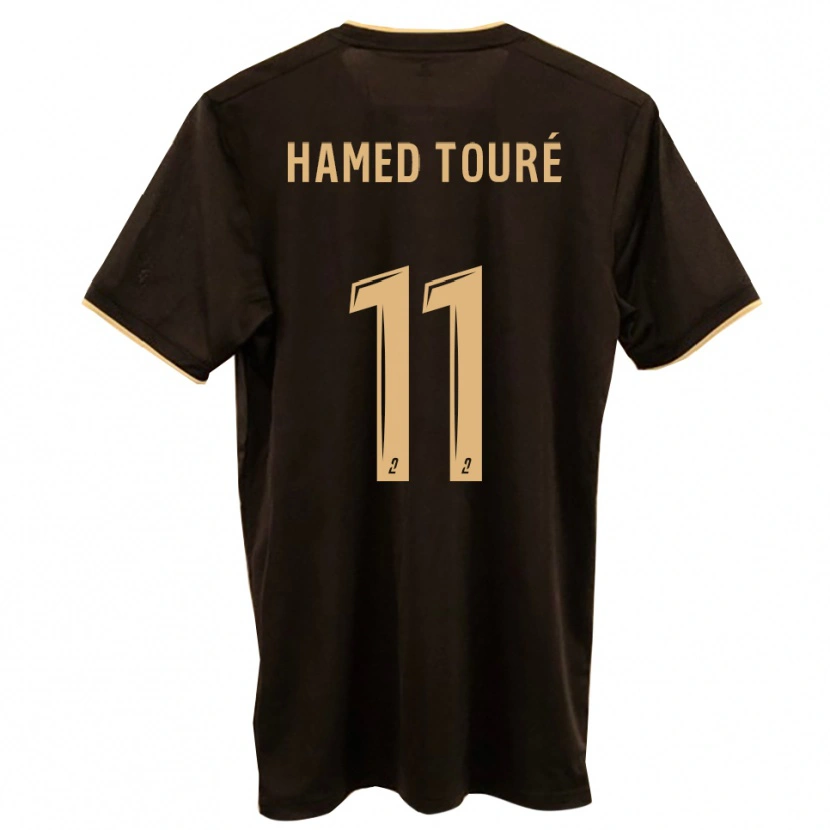 Danxen Criança Camisola Ben Hamed Touré #11 Azul Vermelho Alternativa 2025/26 Camisa Brasil