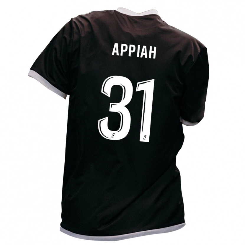 Danxen Criança Camisola Arvin Appiah #31 Preto Dourado Alternativa 2025/26 Camisa Brasil