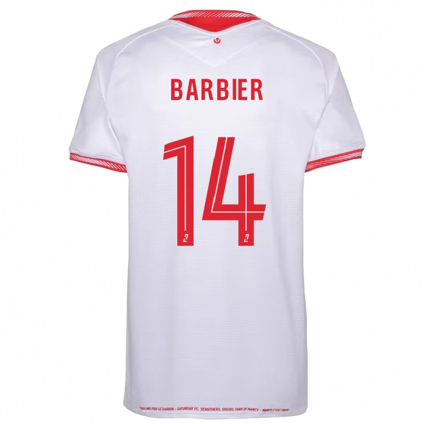 Danxen Criança Camisola Hugo Barbier #14 Preto Vermelho Alternativa 2025/26 Camisa Brasil