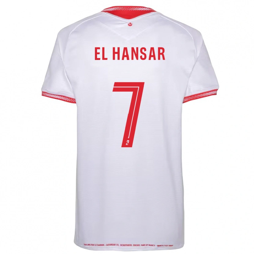 Danxen Criança Camisola Chafik El Hansar #7 Preto Vermelho Alternativa 2025/26 Camisa Brasil