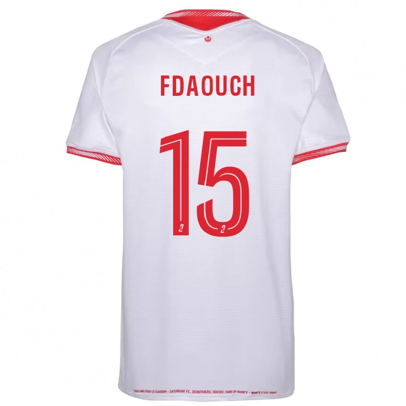 Danxen Criança Camisola Zakaria Fdaouch #15 Preto Vermelho Alternativa 2025/26 Camisa Brasil