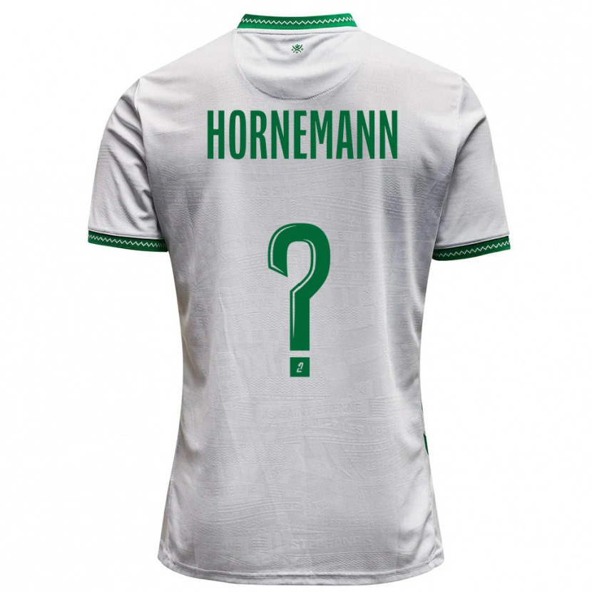 Danxen Criança Camisola Sofie Hornemann #0 Branco Verde Alternativa 2025/26 Camisa Brasil